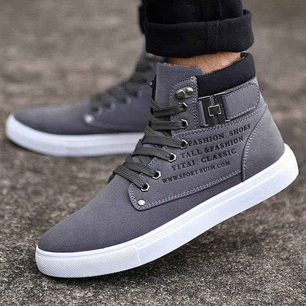 Comfortable High Top brand Canvas Men sneaker shoes