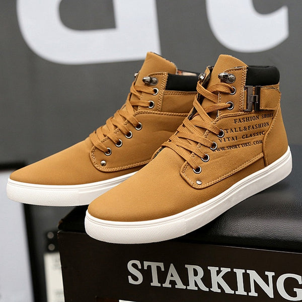 Comfortable High Top brand Canvas Men sneaker shoes