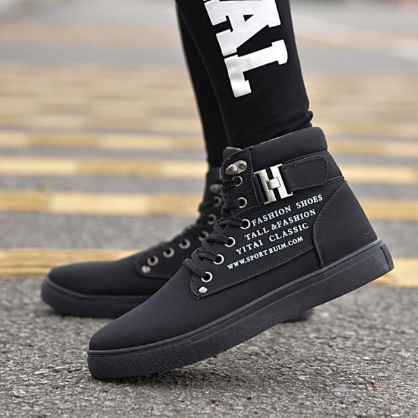 Comfortable High Top brand Canvas Men sneaker shoes