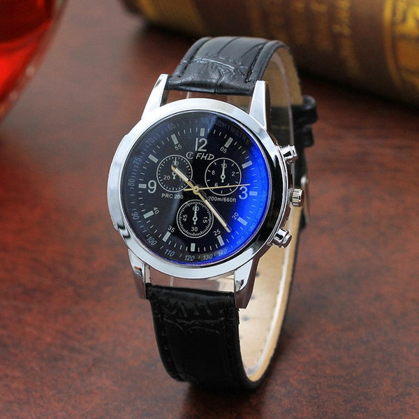 Leather Military Casual Luxury  Wristwatches Stainless Business