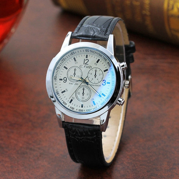Leather Military Casual Luxury  Wristwatches Stainless Business