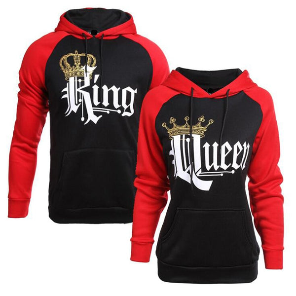 Queen King Couple T-Shirt Long Sleeve Shirt