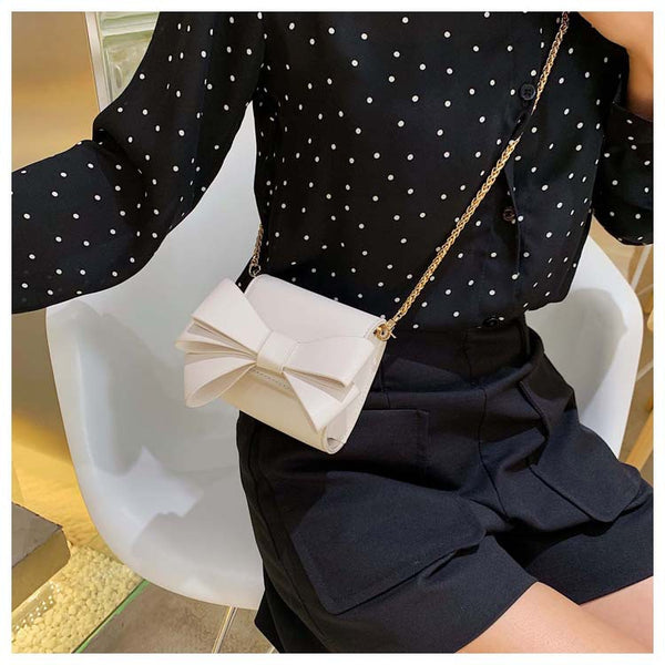 Green Yellow Bow Women Handbag 2019