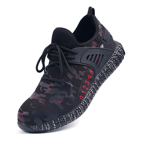 Men's Steel Toe Work Safety Shoes Casual Breathable Outdoor Sneakers