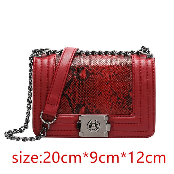 snake skin handbag Women Diamond