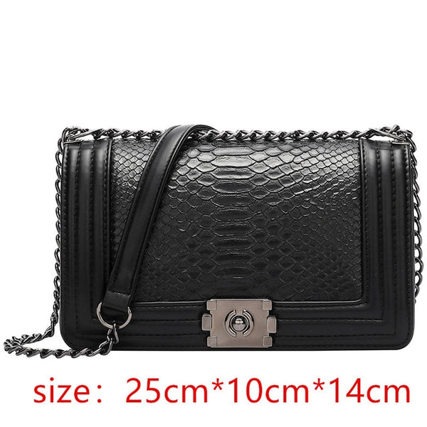 snake skin handbag Women Diamond