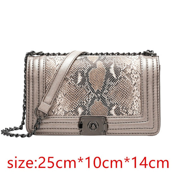 snake skin handbag Women Diamond