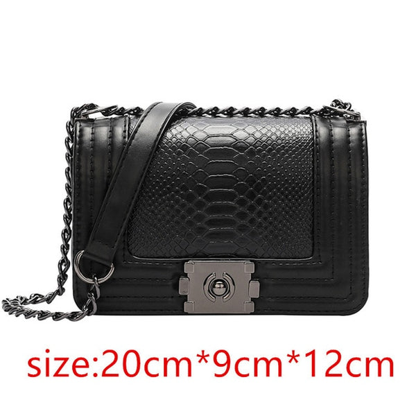 snake skin handbag Women Diamond
