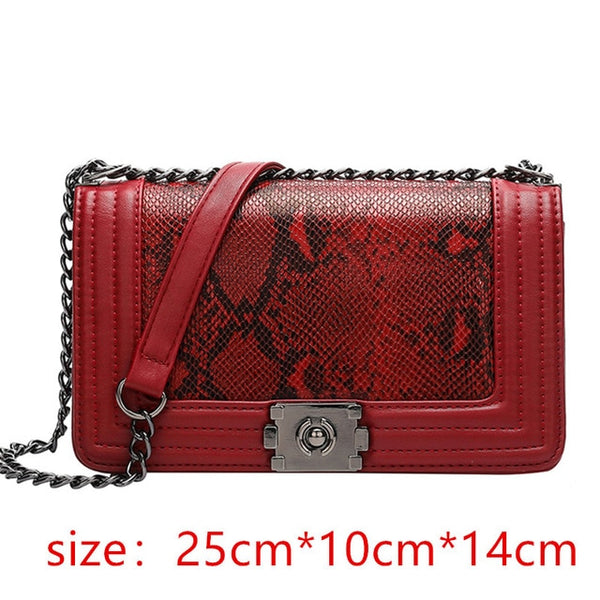 snake skin handbag Women Diamond