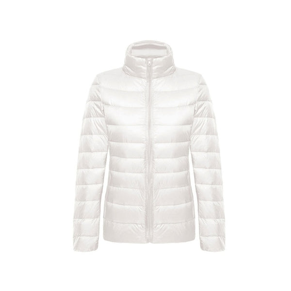 Down jacket women hooded ultra thin 90% Ultra Light duck down coat Female winter large sizes Solid Portable