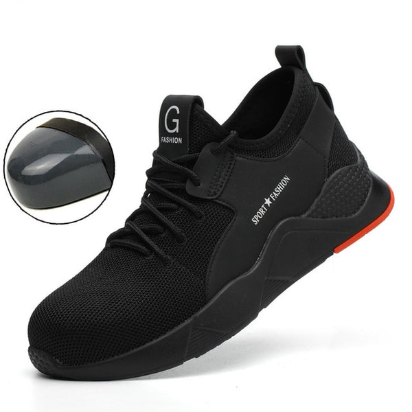 Male Steel Toe Work Safety Shoes Camouflage Men Boots Breathable Outdoor  Anti-smashing Piercing Work Safety Boot