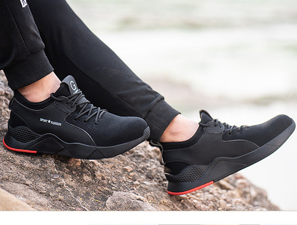 Male Steel Toe Work Safety Shoes Camouflage Men Boots Breathable Outdoor  Anti-smashing Piercing Work Safety Boot