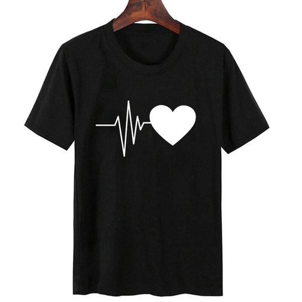 Fashion Women T Shirt Casual Short Sleeve Tees Shirt Cute Print Tosp