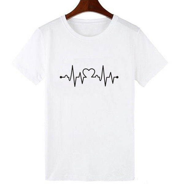 Fashion Women T Shirt Casual Short Sleeve Tees Shirt Cute Print Tosp