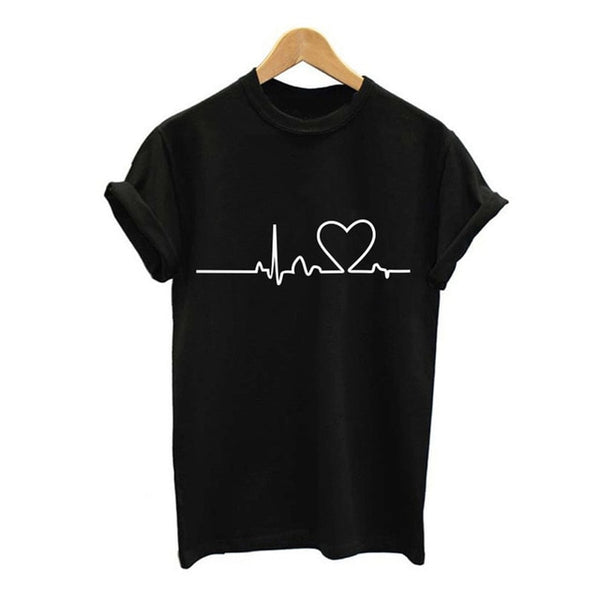 Fashion Women T Shirt Casual Short Sleeve Tees Shirt Cute Print Tosp