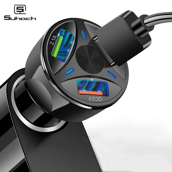 Suhach 3A Quick Charge 4.0 3.0 USB Car Charger  Mobile Phone Charger USB