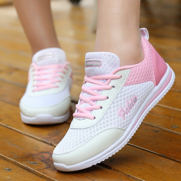 Women Shoes Summer White Sneakers Basket Femme Super Light Vulcanized Shoes