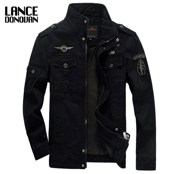 Green Khaki 3 Colors Military Jacket Winter Cargo