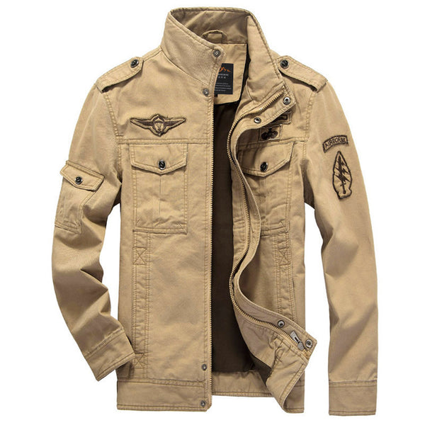 Green Khaki 3 Colors Military Jacket Winter Cargo