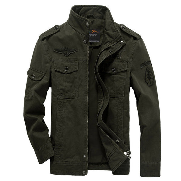 Green Khaki 3 Colors Military Jacket Winter Cargo
