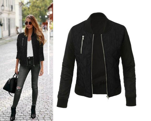 Spring Autumn Winter Fashion jacket women Long sleeve patchwork