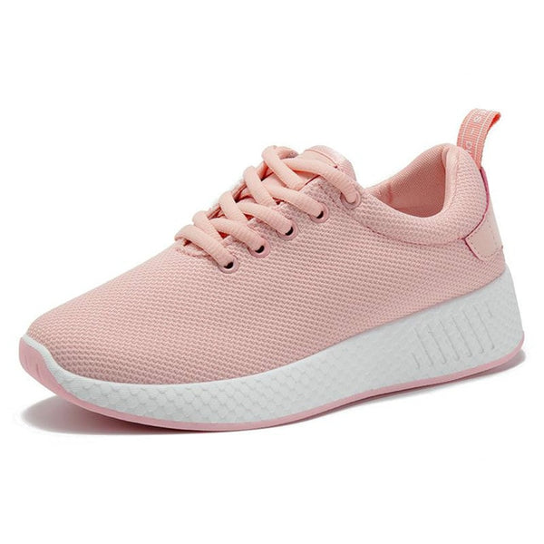 LZJ Mesh Women Breathable Tenis Feminino Lace Up Outdoor Casual Shoes Lightweight