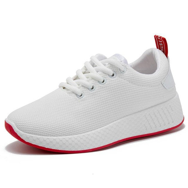 LZJ Mesh Women Breathable Tenis Feminino Lace Up Outdoor Casual Shoes Lightweight