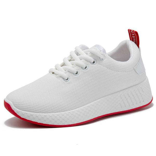 LZJ Mesh Women Breathable Tenis Feminino Lace Up Outdoor Casual Shoes Lightweight