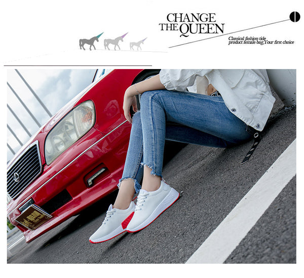 LZJ Mesh Women Breathable Tenis Feminino Lace Up Outdoor Casual Shoes Lightweight