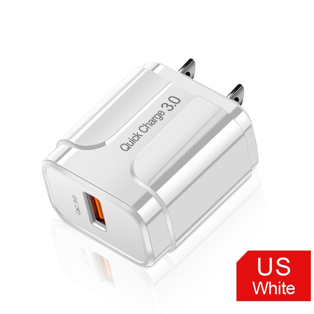 OLAF Quick Charge 3.0 USB Charger QC 3.0 Fast Charging EU US Plug Adapter Wall Mobile