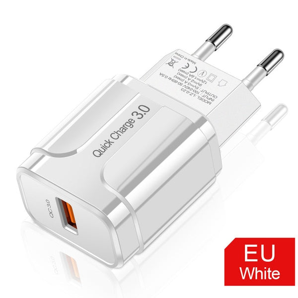 OLAF Quick Charge 3.0 USB Charger QC 3.0 Fast Charging EU US Plug Adapter Wall Mobile