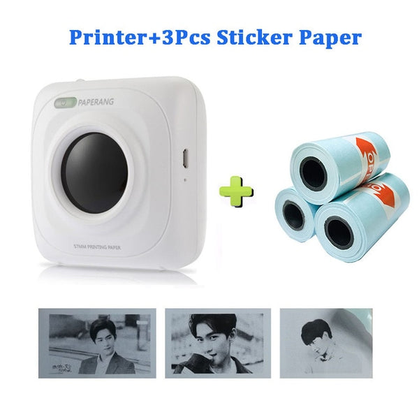 Portable Bluetooth Printer Mini Pocket Photo Printer Mobile Phone Pictures Thermal Printer
