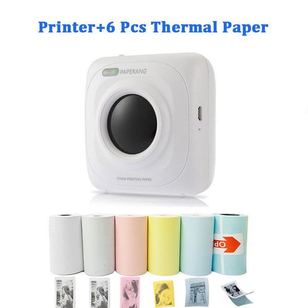 Portable Bluetooth Printer Mini Pocket Photo Printer Mobile Phone Pictures Thermal Printer