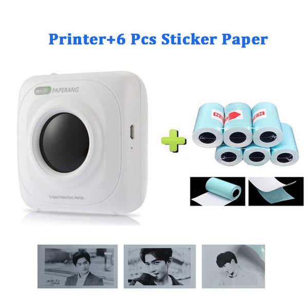 Portable Bluetooth Printer Mini Pocket Photo Printer Mobile Phone Pictures Thermal Printer