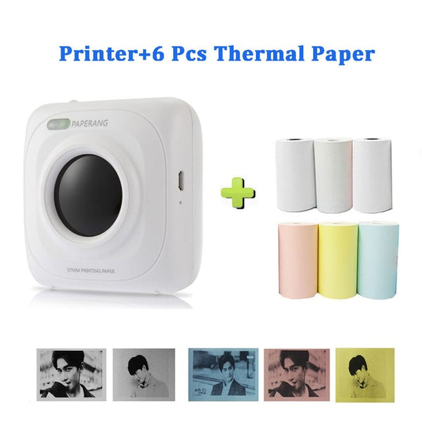 Portable Bluetooth Printer Mini Pocket Photo Printer Mobile Phone Pictures Thermal Printer
