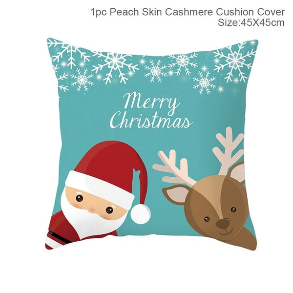 FENGRISE 45x45cm Cotton Linen Merry Christmas Cover