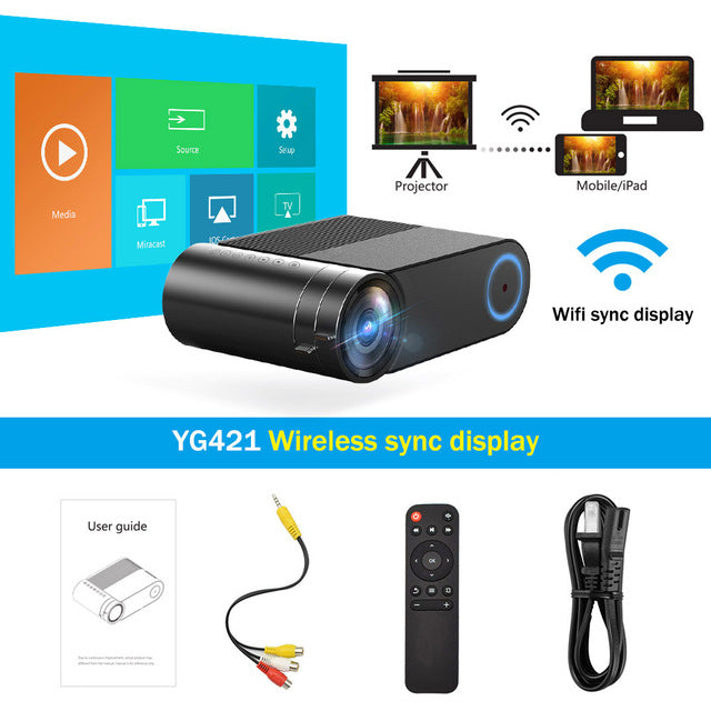 Mini LED Projector Native 1280x720 Portable
