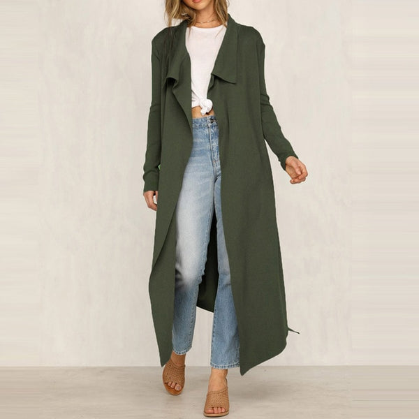 Women Autumn Spring Windbreakers Ladies  Slim Coat Fashion British Style Female Black Clothing
