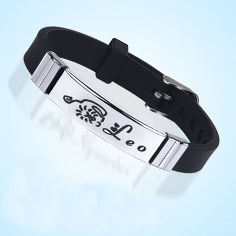 Zodiac Sign Bracelet for M/W Stainless Steel
