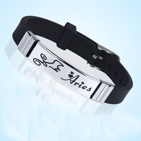 Zodiac Sign Bracelet for M/W Stainless Steel