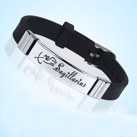 Zodiac Sign Bracelet for M/W Stainless Steel