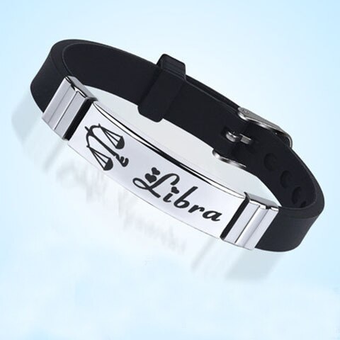 Zodiac Sign Bracelet for M/W Stainless Steel