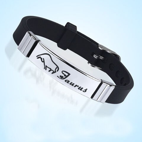 Zodiac Sign Bracelet for M/W Stainless Steel