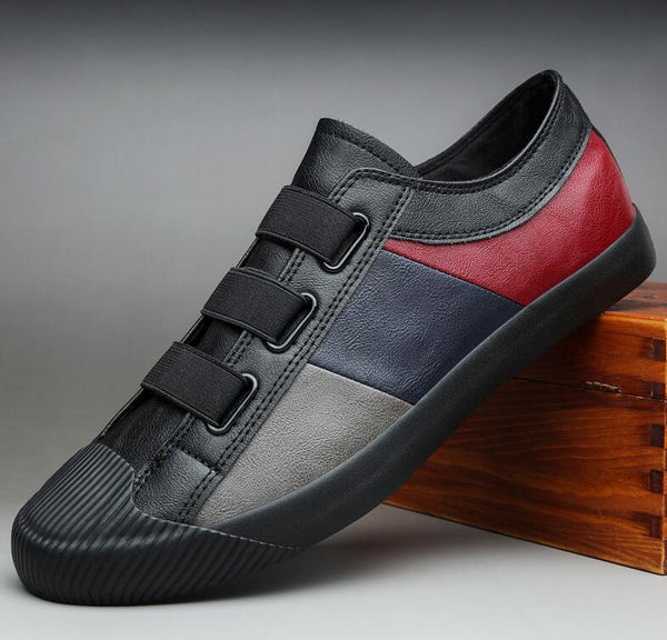 hot fashion men leather slip-on casual shoes trend shoes cool loafers flats