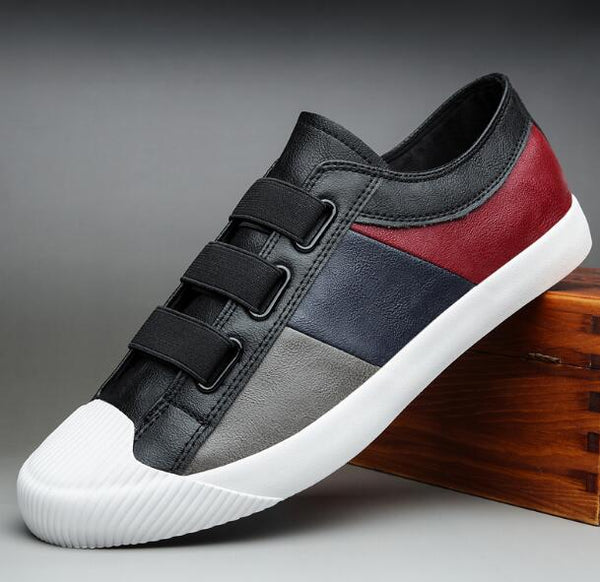 hot fashion men leather slip-on casual shoes trend shoes cool loafers flats