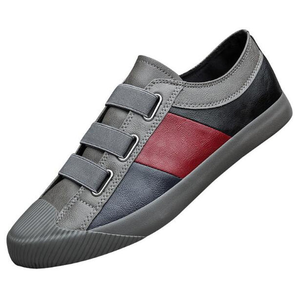 hot fashion men leather slip-on casual shoes trend shoes cool loafers flats