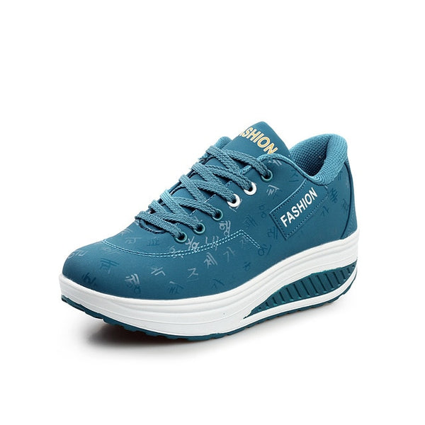 Women's Shoes Vulcanized Shoes Autumn Women's Increased Shoes Lace-up Shoes