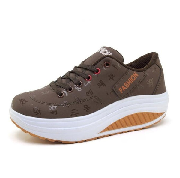 Women's Shoes Vulcanized Shoes Autumn Women's Increased Shoes Lace-up Shoes