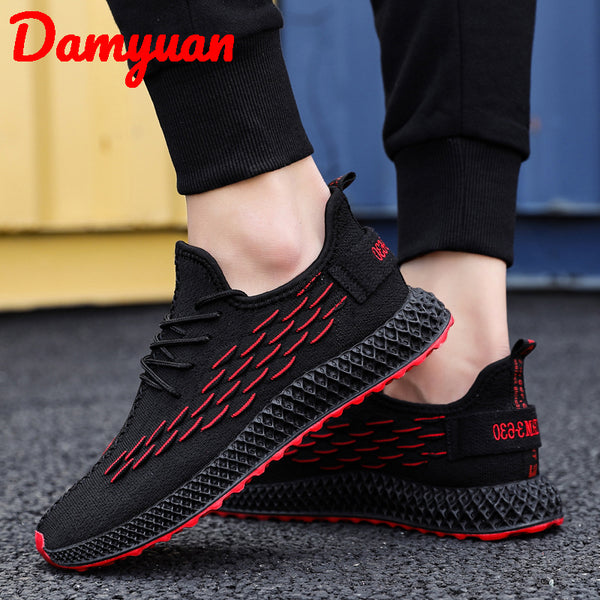 Damyuan  New Winter Flying Weaving Cheap Comfortable Warm Men Sneakers Outdoor