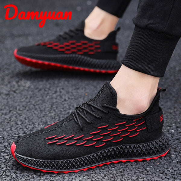 Damyuan  New Winter Flying Weaving Cheap Comfortable Warm Men Sneakers Outdoor